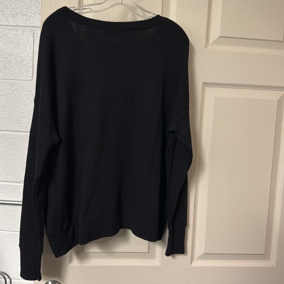 Community oversized ribbed sweater in black - Picture 5 of 6